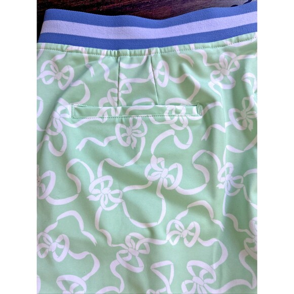 Ralph Lauren Women's bow print golf skort Skirt Stretchy with Pockets Green M - Picture 10 of 11